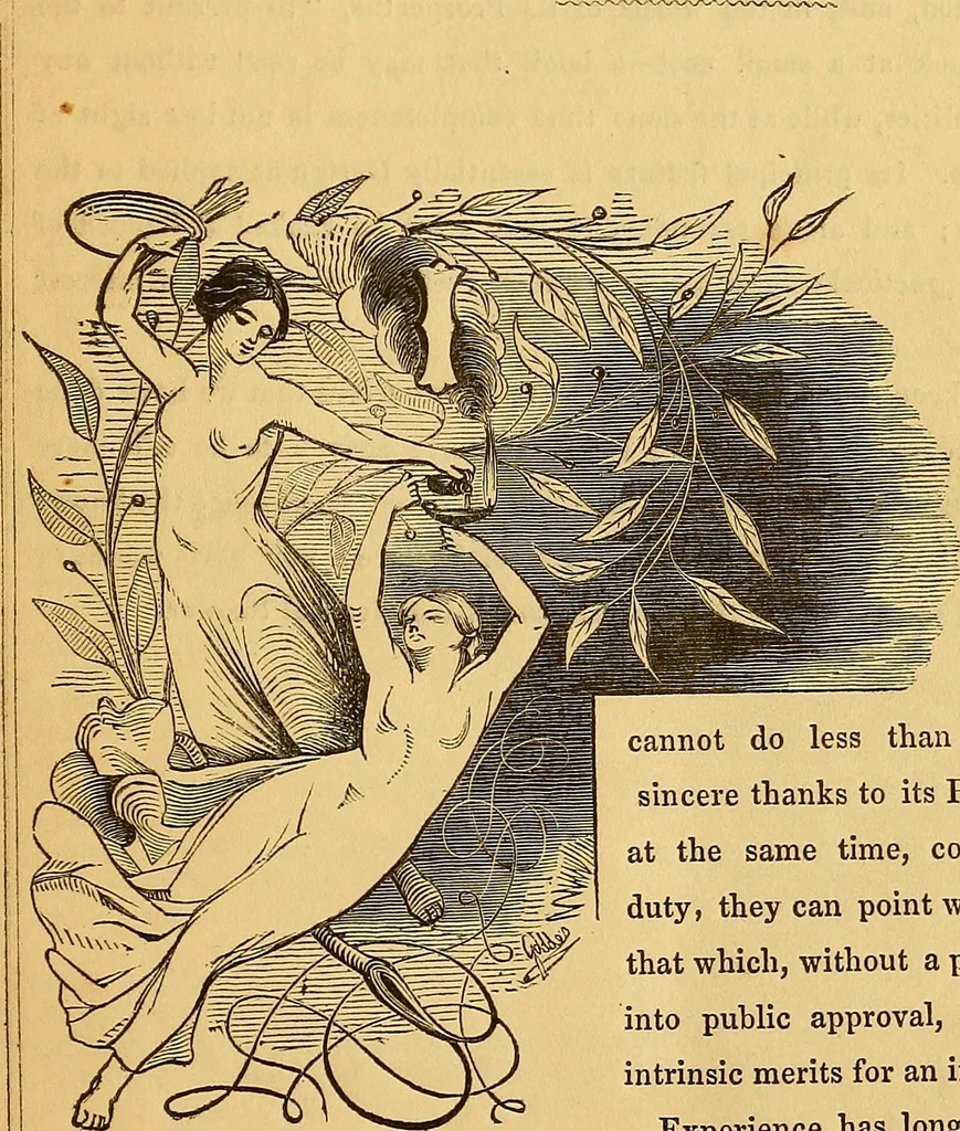 An illustration from The Decorator's assistant, 1847, leaf 8