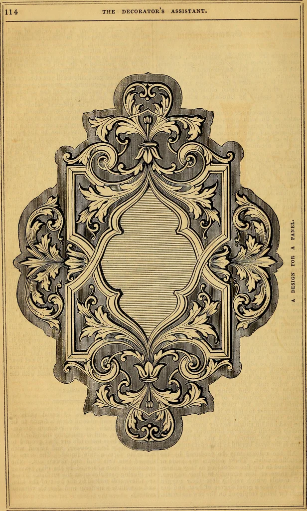 An illustration from The Decorator's assistant, 1847, leaf 122
