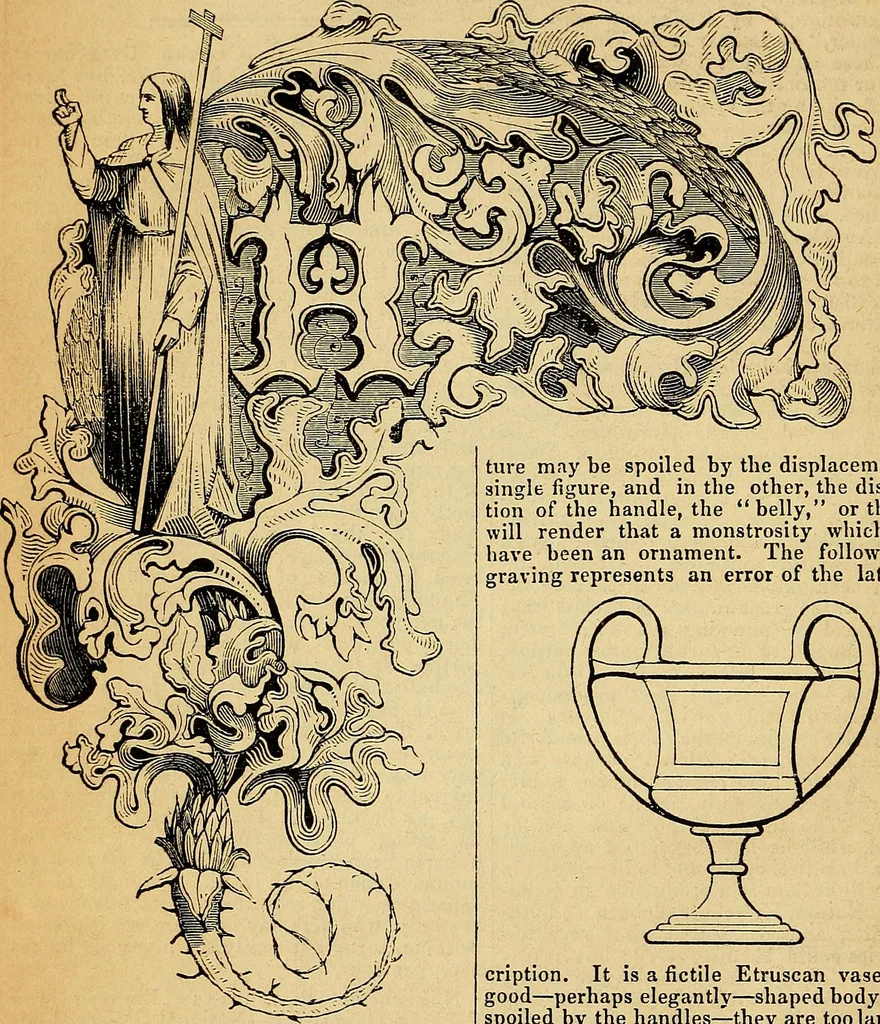 An illustration from The Decorator's assistant, 1847, leaf 14