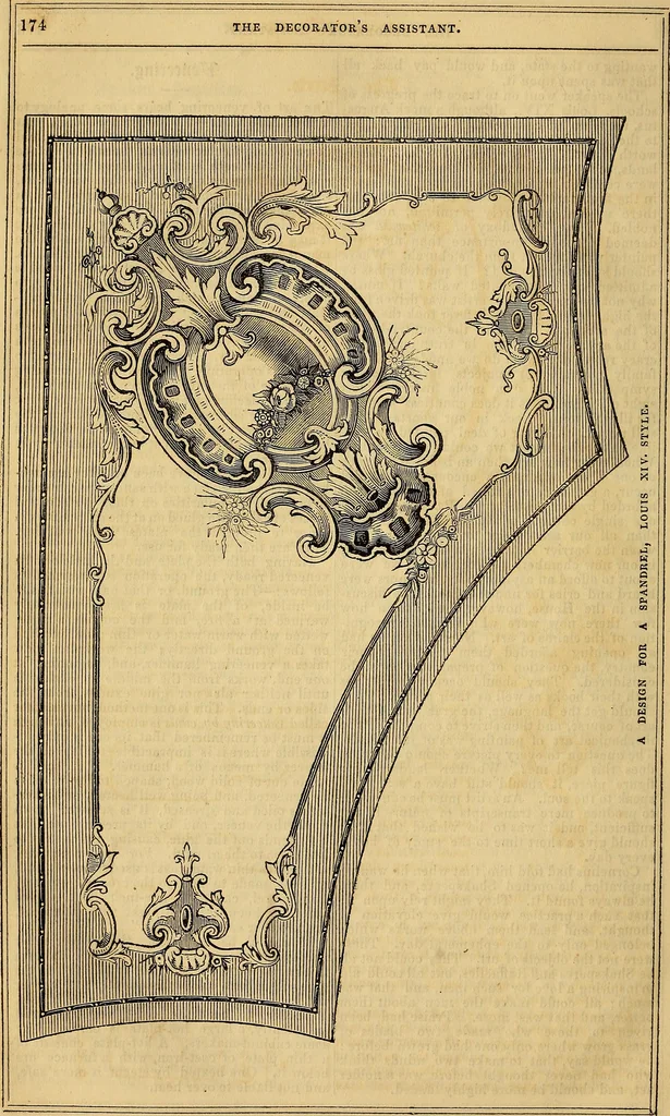 An illustration from The Decorator's assistant, 1847, leaf 182