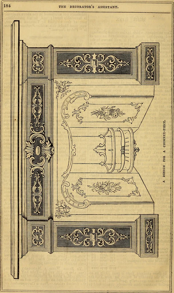 An illustration from The Decorator's assistant, 1847, leaf 192