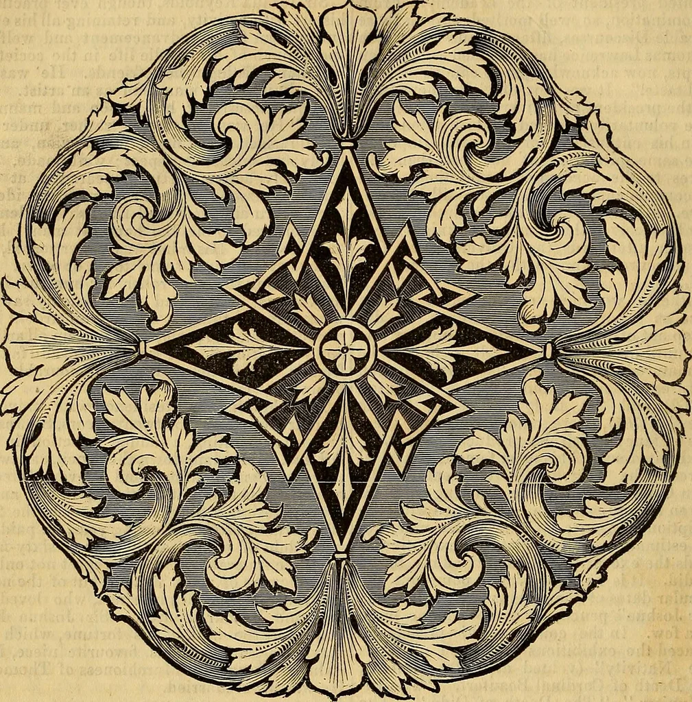 An illustration from The Decorator's assistant, 1847, leaf 202