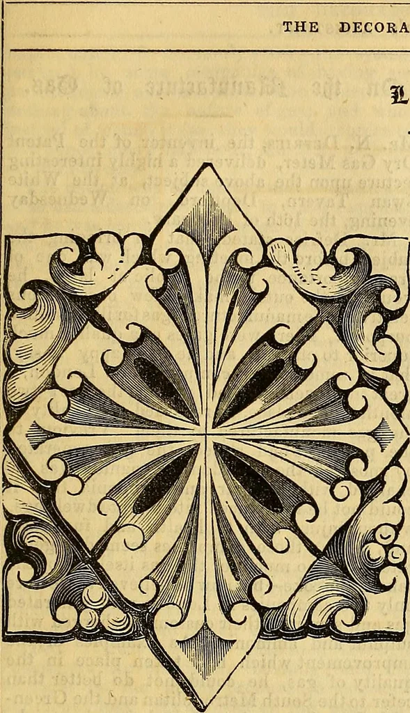 An illustration from The Decorator's assistant, 1847, leaf 213