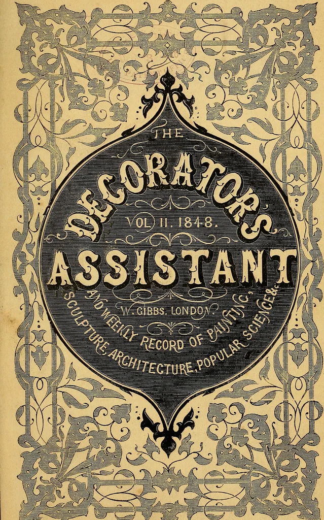 An illustration from The Decorator's assistant, 1847, leaf 5