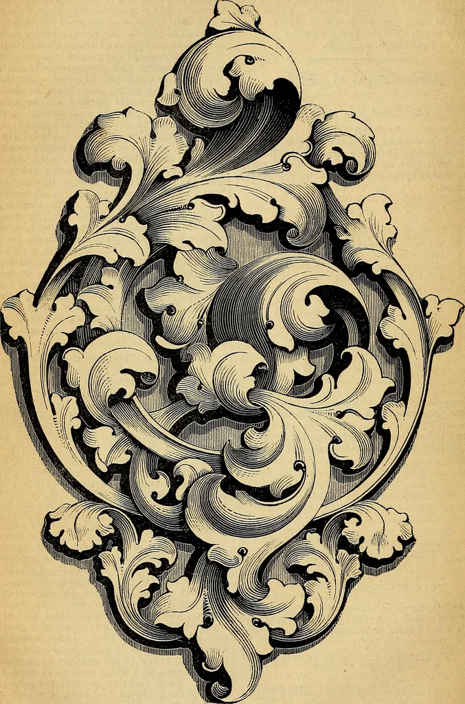 An illustration from The Decorator's assistant, 1847, leaf 62