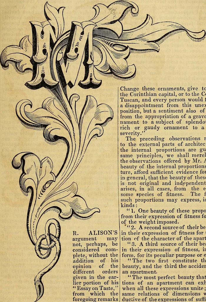 An illustration from The Decorator's assistant, 1847, leaf 73