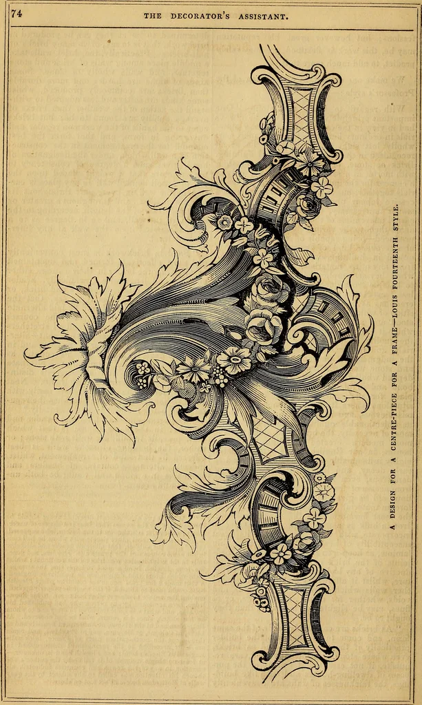 An illustration from The Decorator's assistant, 1847, leaf 82