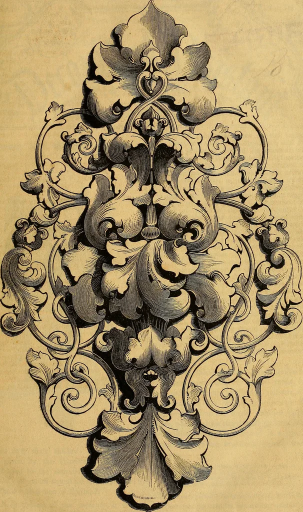 An illustration from The Decorator's assistant, 1847, leaf 10