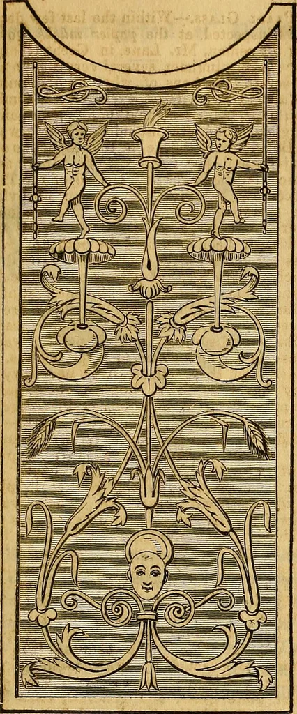 An illustration from The Decorator's assistant, 1847, leaf 154