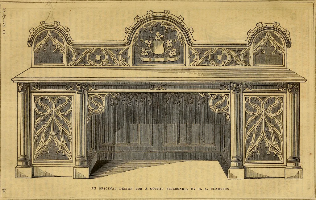 An illustration from The Decorator's assistant, 1847, leaf 202