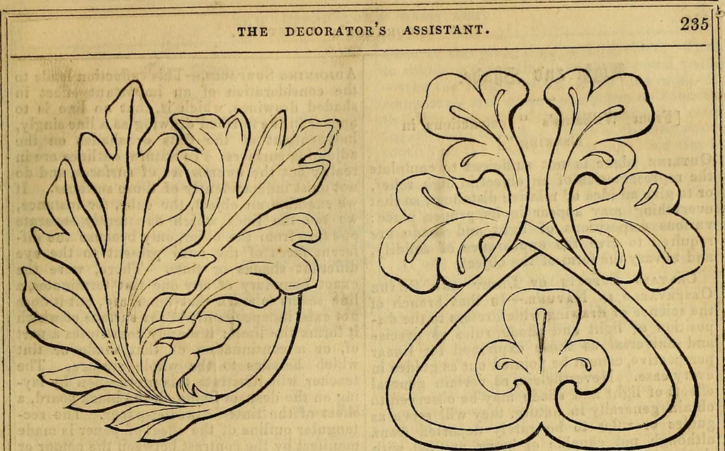 An illustration from The Decorator's assistant, 1847, leaf 288