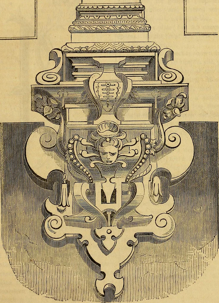 An illustration from The Decorator's assistant, 1847, leaf 348