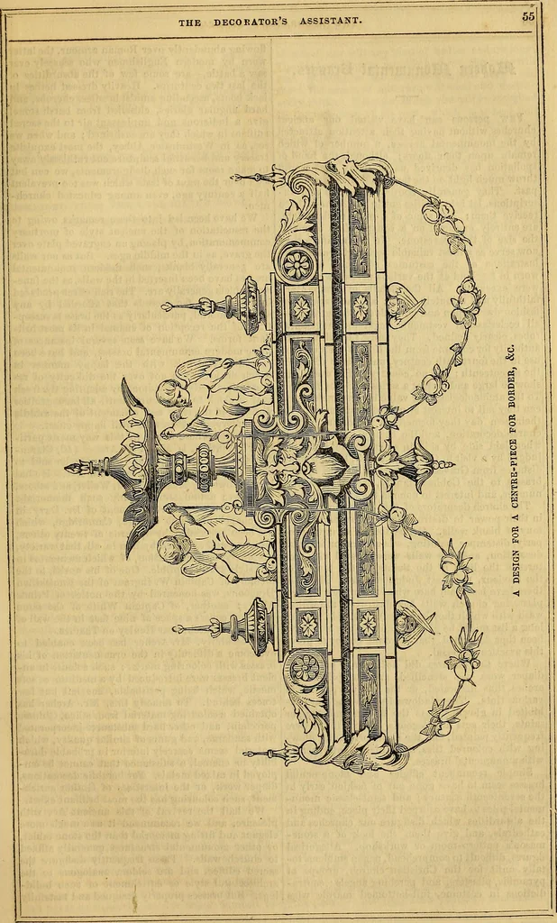 An illustration from The Decorator's assistant, 1847, leaf 390