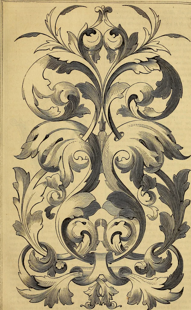 An illustration from The Decorator's assistant, 1847, leaf 480