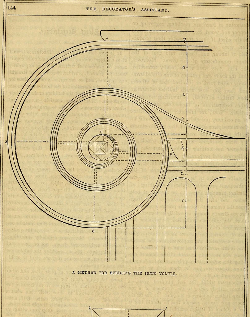 An illustration from The Decorator's assistant, 1847, leaf 497