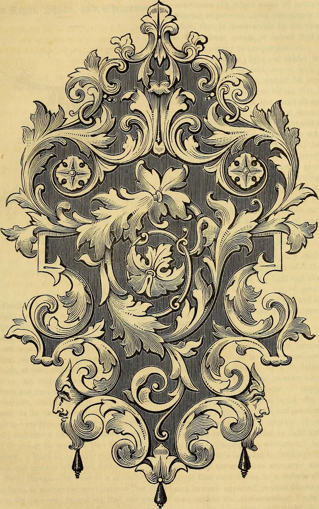 An illustration from The Decorator's assistant, 1847, leaf 516