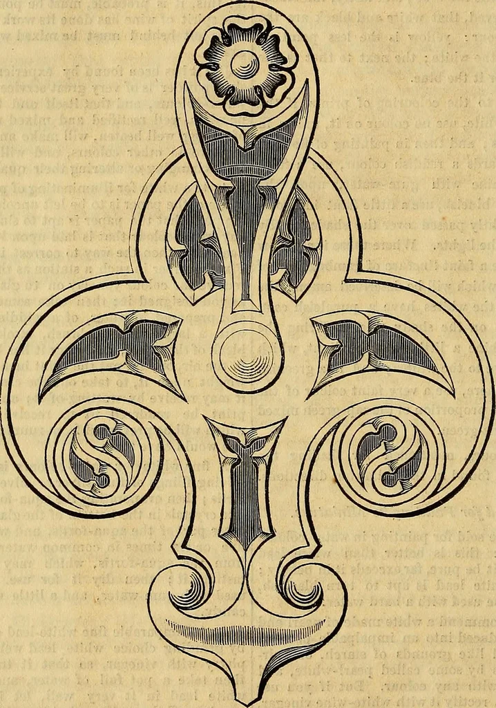 An illustration from The Decorator's assistant, 1847, leaf 521
