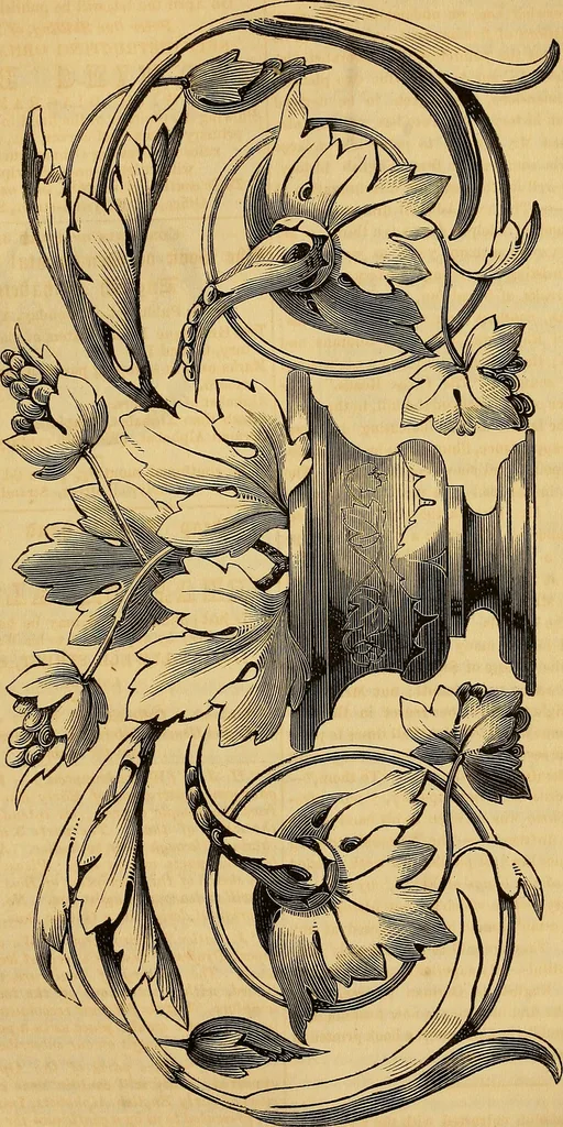 An illustration from The Decorator's assistant, 1847, leaf 588