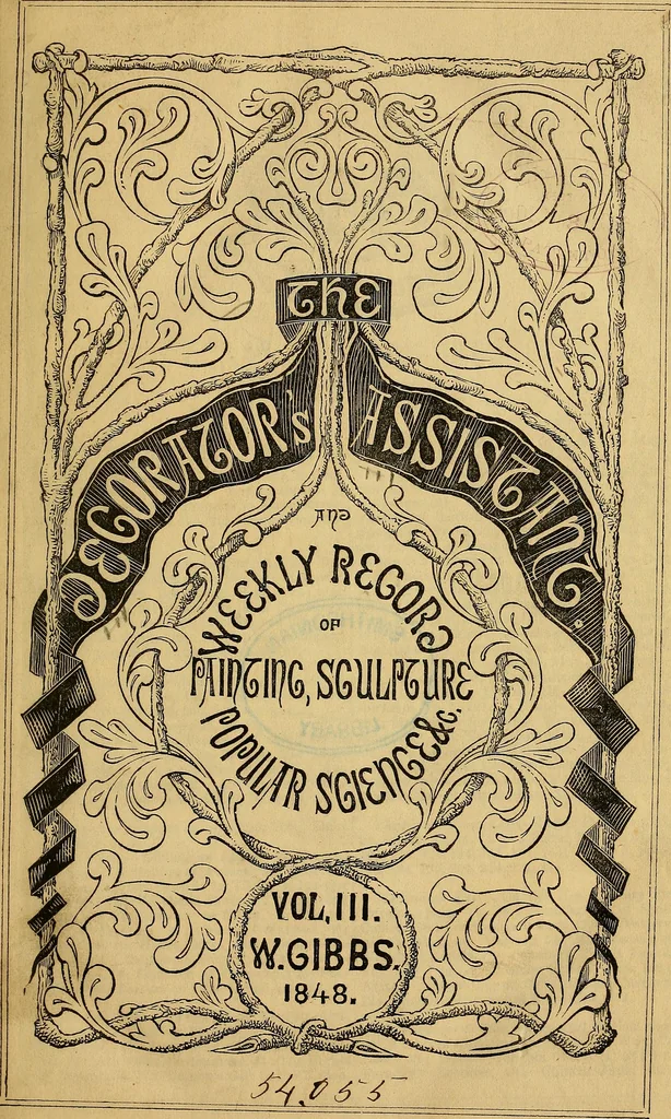 An illustration from The Decorator's assistant, 1847, leaf 6