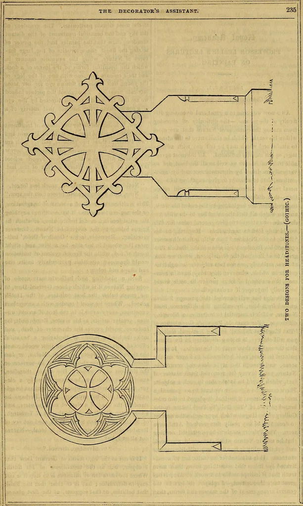 An illustration from The Decorator's assistant, 1847, leaf 606