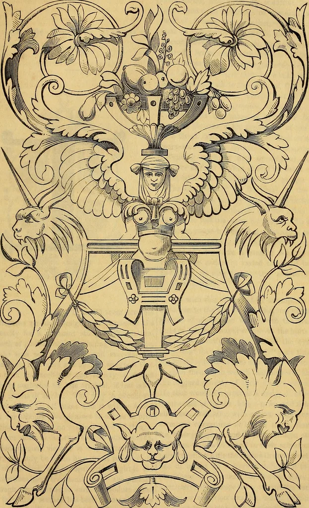An illustration from The Decorator's assistant, 1847, leaf 612