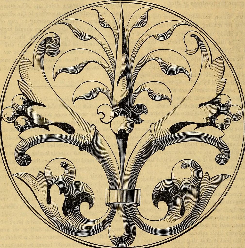 An illustration from The Decorator's assistant, 1847, leaf 617