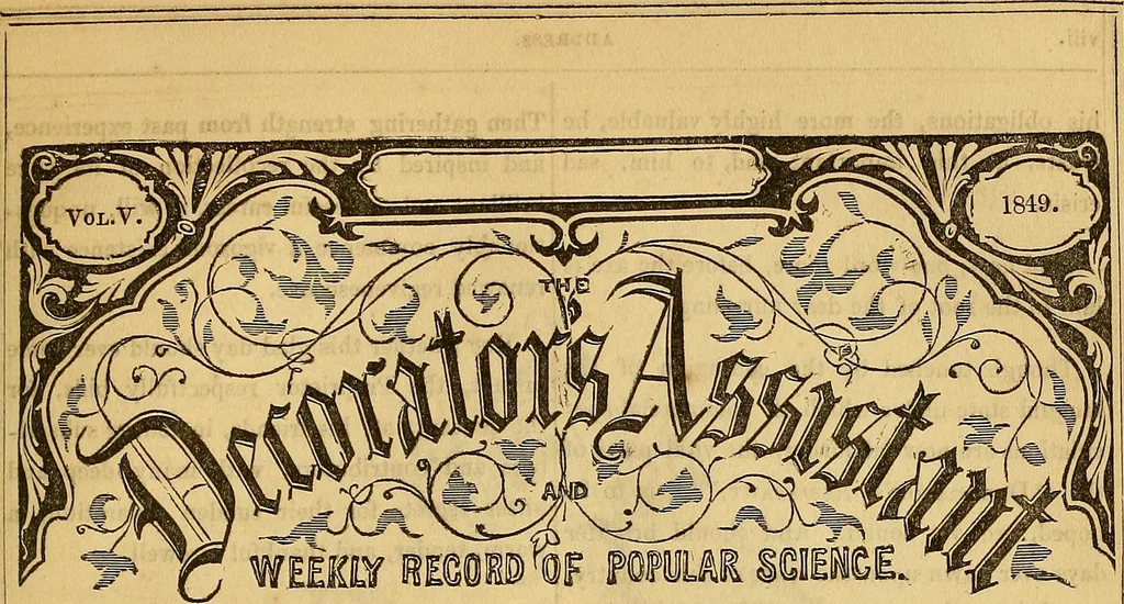 An illustration from The Decorator's assistant, 1847, leaf 636
