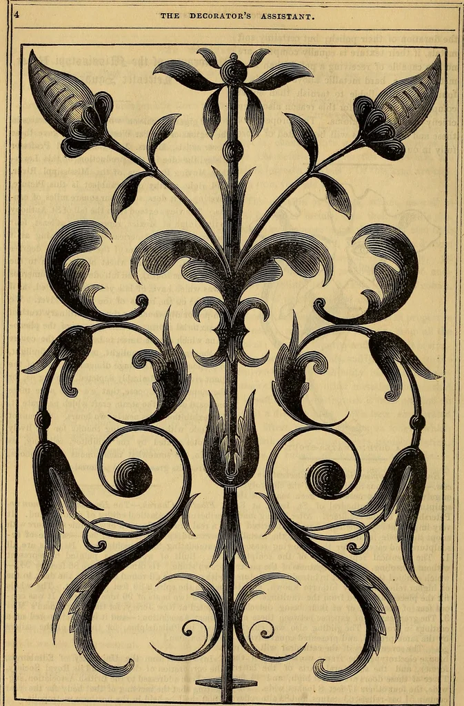 An illustration from The Decorator's assistant, 1847, leaf 643