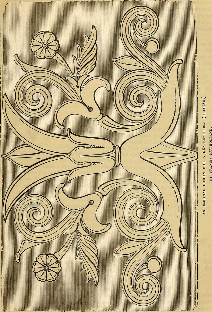 An illustration from The Decorator's assistant, 1847, leaf 650
