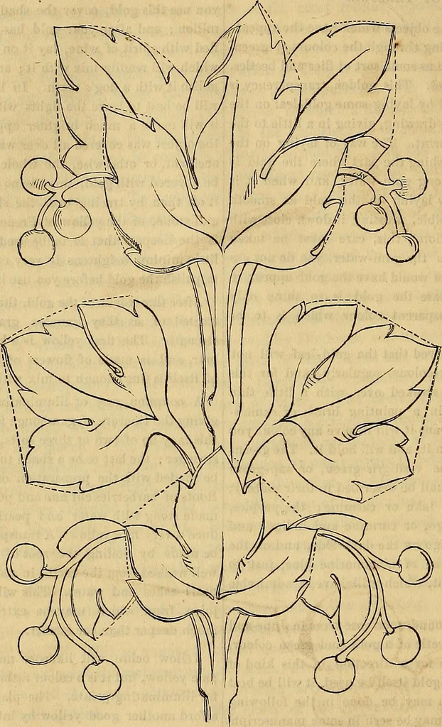 An illustration from The Decorator's assistant, 1847, leaf 655