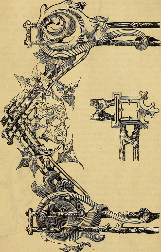 An illustration from The Decorator's assistant, 1847, leaf 698