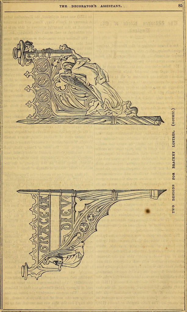 An illustration from The Decorator's assistant, 1847, leaf 738
