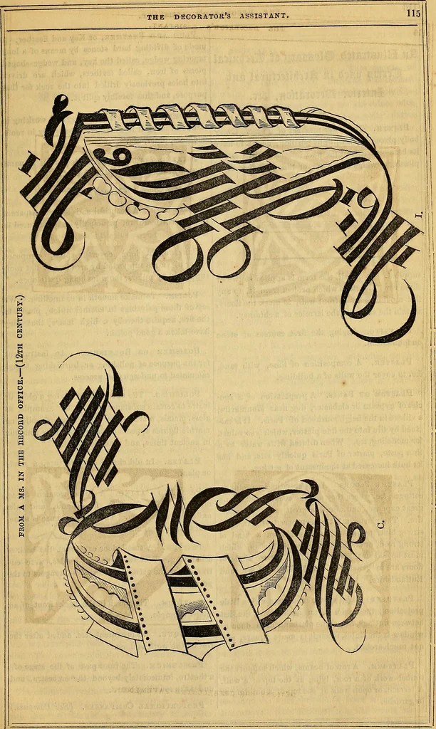 An illustration from The Decorator's assistant, 1847, leaf 776