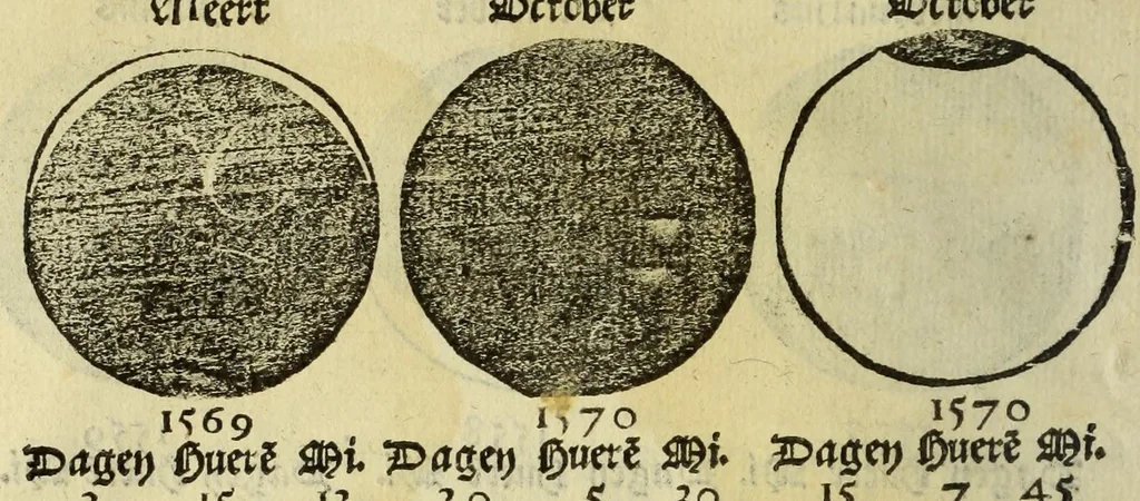 An illustration from De cosmographie va[n] Pe. Apianus. En[n] hoeme[n] de carten der lantscape[n] maect va[n] Ge[m]ma Phrysio bescreue[n], allen co[n]stigen en[n] subty len minsche[n] ter liefde[n] nu ierst in duytsche gesedt, 1537, leaf 40