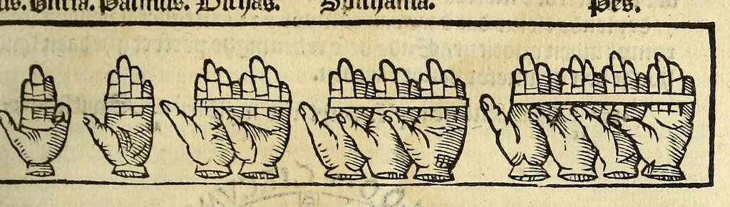 An illustration from De cosmographie va[n] Pe. Apianus. En[n] hoeme[n] de carten der lantscape[n] maect va[n] Ge[m]ma Phrysio bescreue[n], allen co[n]stigen en[n] subty len minsche[n] ter liefde[n] nu ierst in duytsche gesedt, 1537, leaf 45