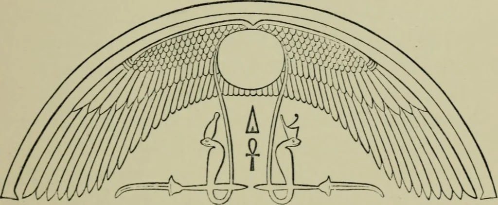 An illustration from The decrees of Memphis and Canopus, 1904, leaf 36