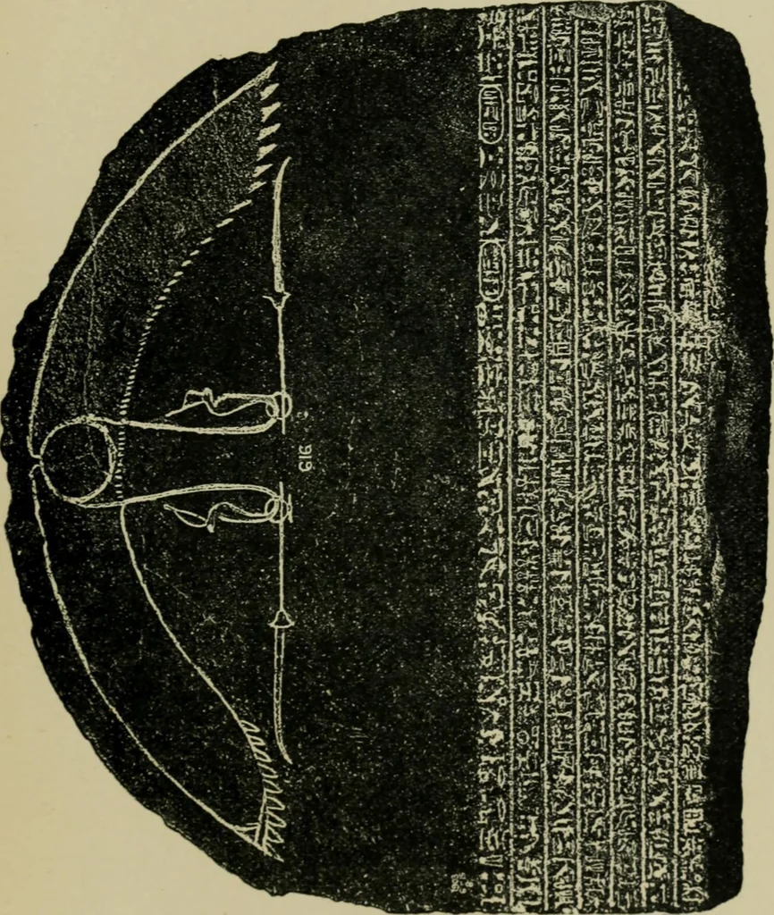 An illustration from The decrees of Memphis and Canopus, 1904, leaf 211
