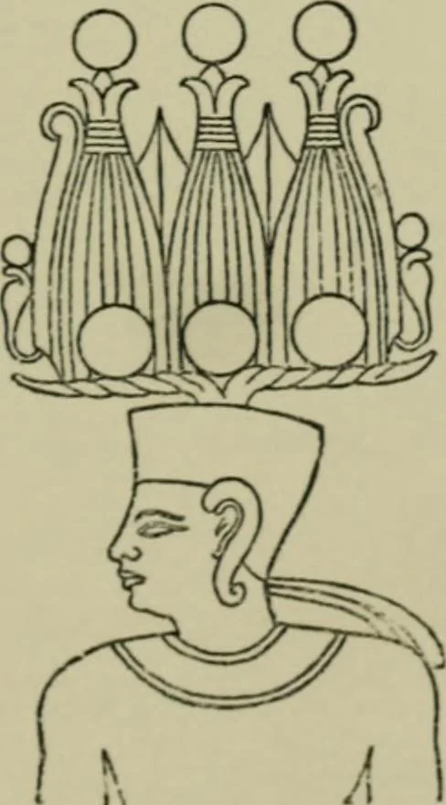 An illustration from The decrees of Memphis and Canopus, 1904, leaf 45