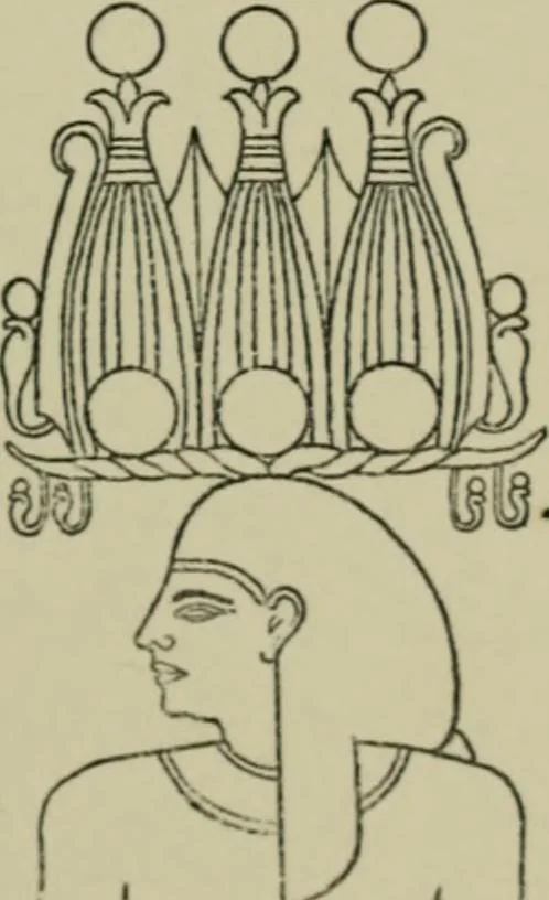 An illustration from The decrees of Memphis and Canopus, 1904, leaf 45