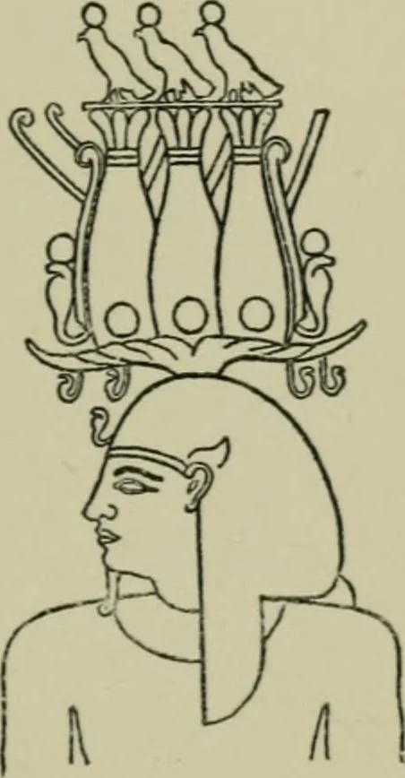 An illustration from The decrees of Memphis and Canopus, 1904, leaf 45