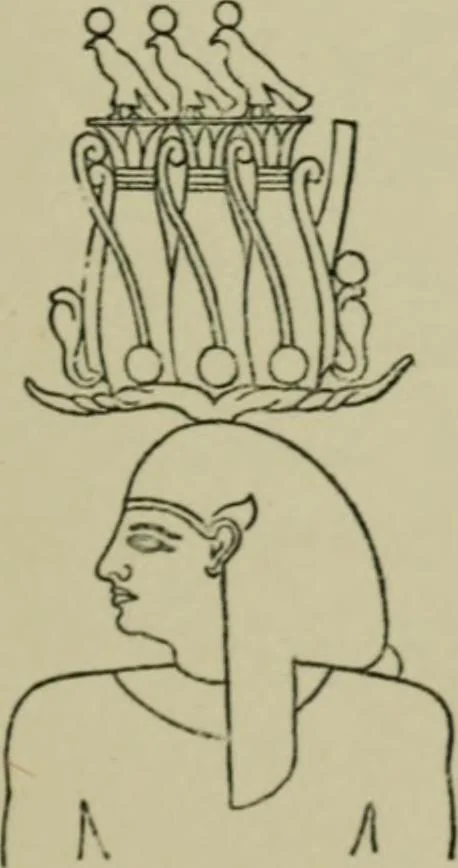 An illustration from The decrees of Memphis and Canopus, 1904, leaf 45