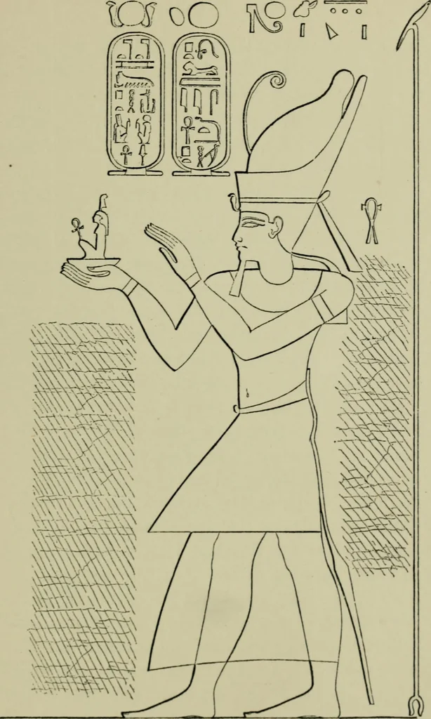 An illustration from The decrees of Memphis and Canopus, 1904, leaf 127