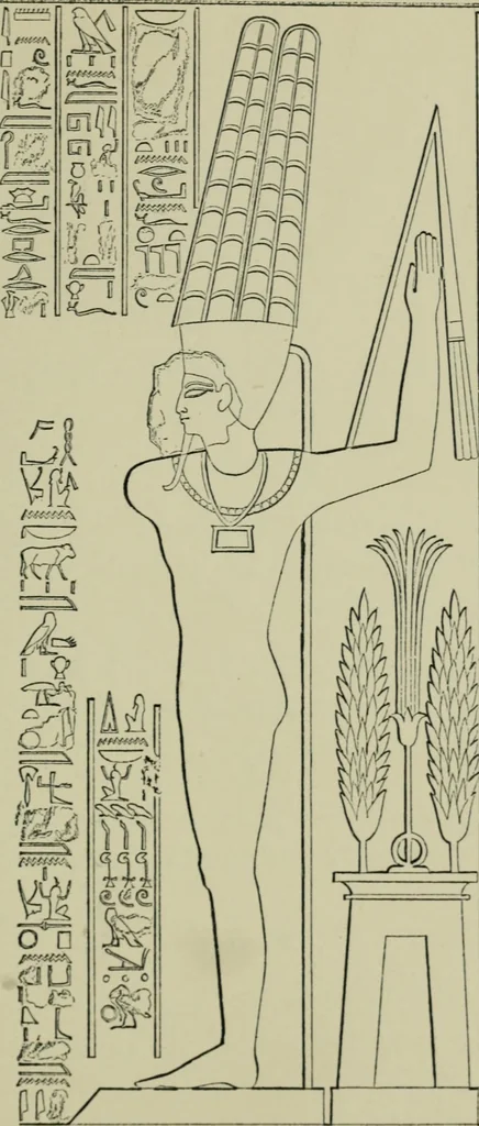 An illustration from The decrees of Memphis and Canopus, 1904, leaf 167