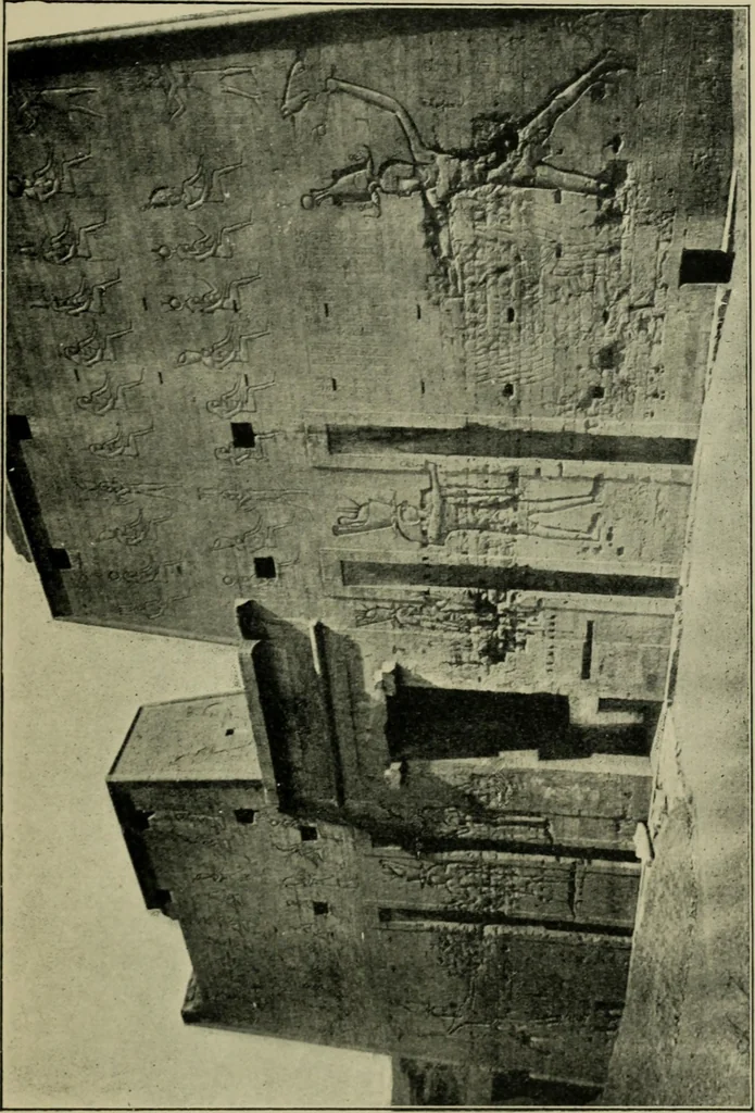 An illustration from The decrees of Memphis and Canopus, 1904, leaf 27
