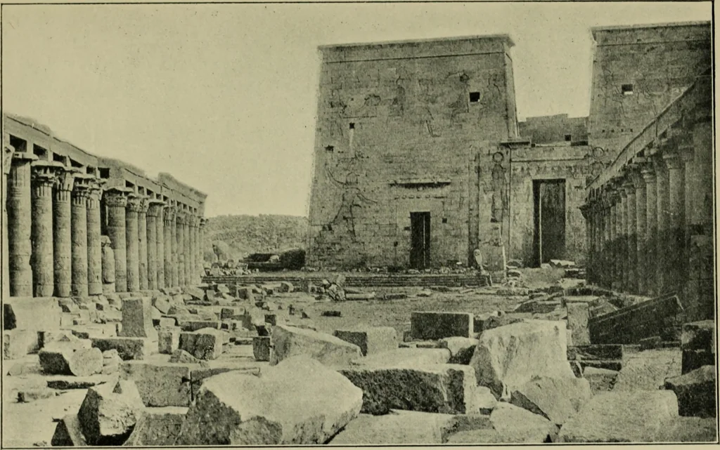 An illustration from The decrees of Memphis and Canopus, 1904, leaf 39