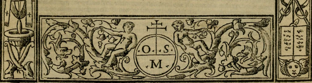 An illustration from Decretales dñi pape Gregorij noni : accurata diligetia nouissime post alias oes ipressiones [atque] pluribus cu exemplarib[us] emedate, aptissimisq[ue] imaginib[us] exculte : cu multiplicibus rep[er]torijs antiq[ui]s [et] de nouo factis ad materias quascuq[ue] inueniedas amplissimis : additis casibus Bernardi qui fruge [et] vtilitatem maximã studentibus exhibebunt, 1528, leaf 4