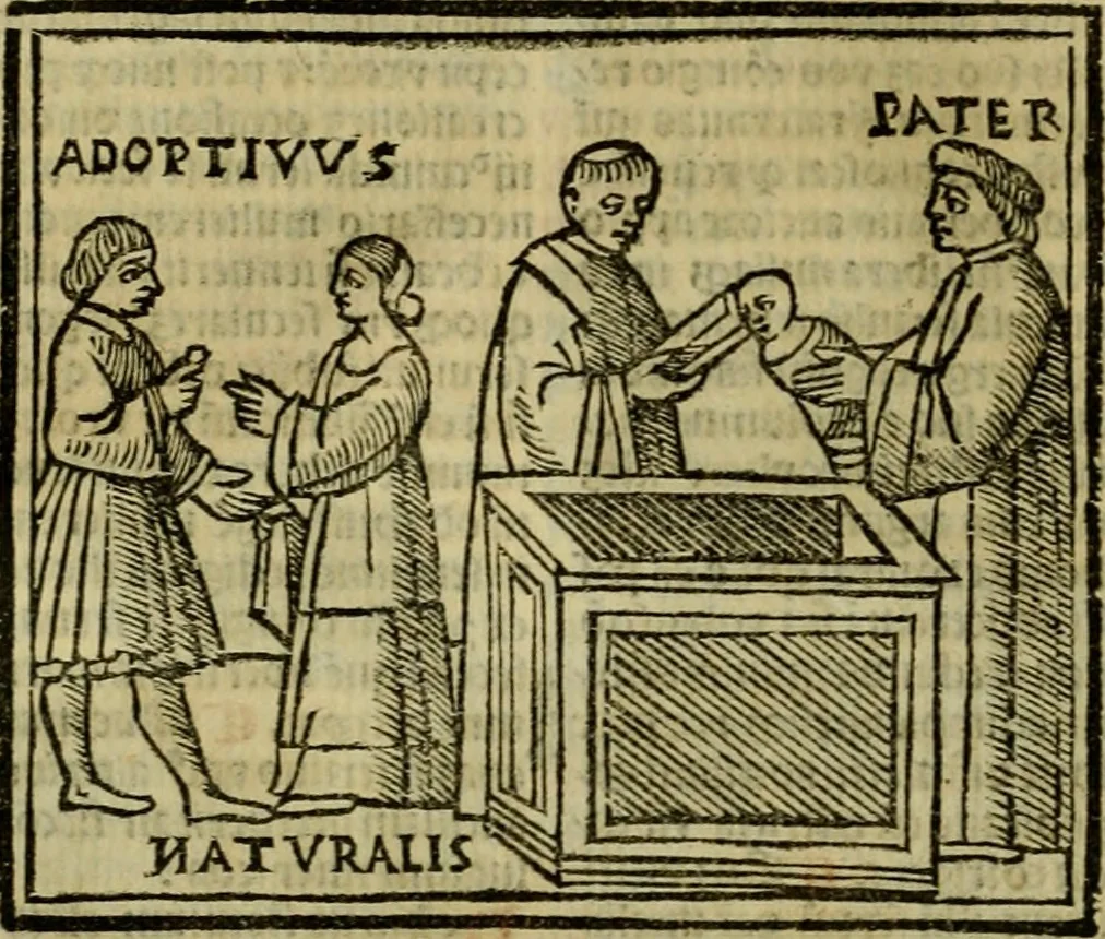 An illustration from Decretu[m] Gratiani : cu glossis dñi Joannis Theutonici prepositi Alberstatensis [et] annotationibus Bartholomei Brixiensis : [cum] diuisionibus Archidiaconi : [cum] Casibus a Bene., cõpositis per Bart. Brixi., correctis [et] pro clariore itellectu pluribus in locis extensis : [cum] concordia ad Bibliam : [cum] tabula marginalium glossularu[m] : [cum tabula] omniu canonu [et] concilio[rum] : [cum] Margarita Decreti : [cum] flosculis totius Decretia domio Joanne diacono compositis : [cum] additione in margine litteraru[m], quo minusculi characteres lineis intercepti, citius legenti appareant, 1514, leaf 1079
