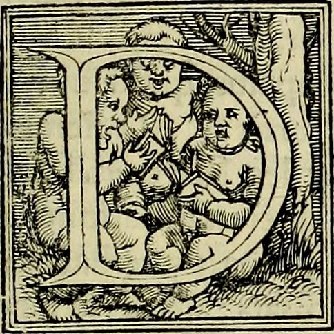 An illustration from De deis gentivm, varia & multiplex historia, in qua simul de eorum imaginib. & cognominib. agitur, vbi plurima etiâ hactenus multis ignota explicantur, & pleraque clarius tractantur, 1548, leaf 498