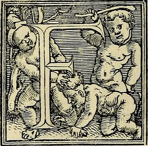 An illustration from De deis gentivm, varia & multiplex historia, in qua simul de eorum imaginib. & cognominib. agitur, vbi plurima etiâ hactenus multis ignota explicantur, & pleraque clarius tractantur, 1548, leaf 635