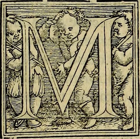 An illustration from De deis gentivm, varia & multiplex historia, in qua simul de eorum imaginib. & cognominib. agitur, vbi plurima etiâ hactenus multis ignota explicantur, & pleraque clarius tractantur, 1548, leaf 8